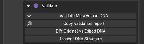 Validate the character before export