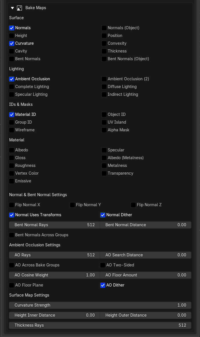 Toolbag bake maps